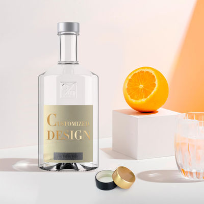 Bottiglia di vetro trasparente trasparente per bevande alcoliche Tipo di sigillamento CORK OEM/ODM Accettabile 700ml