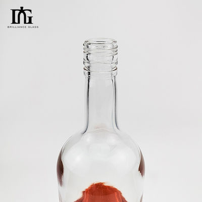 Bottiglia di vetro di vino di frutta di 500 ml con tappo a vite e stampa a trasferimento di calore