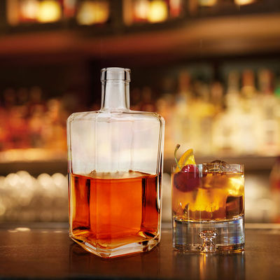 Bottiglia vuota di Brandy Rum Gin Whisky Vodka 500ml 700ml 750ml per imballaggio di liquori