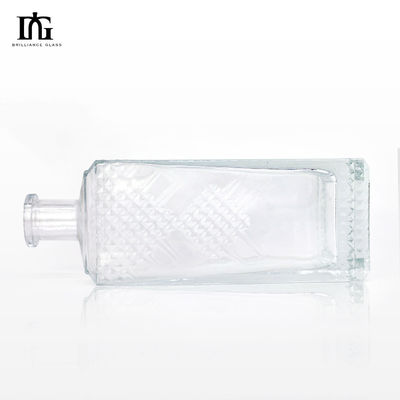 Tipo di sigillamento sughero 700ml 375ml 500ml bottiglia di vetro per whisky liquore vodka quadrata