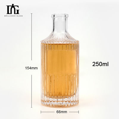 OEM/ODM accettabile Bottiglia di liquori 750 ml trasparente con manipolazione di stampa a spruzzo