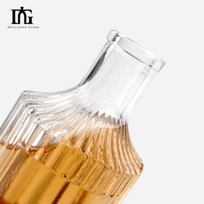 OEM/ODM accettabile Bottiglia di liquori 750 ml trasparente con manipolazione di stampa a spruzzo