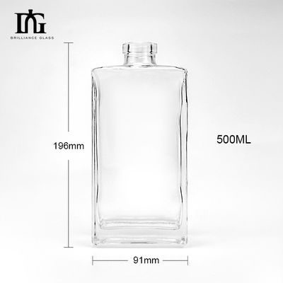 Mini liquore di alta qualità da 100 ml Vodka Whisky Rum Brandy Gin Bottiglia di vetro per bevande