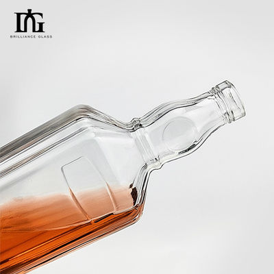 250 ml/500 ml/700 ml/750 ml Bottiglia di vetro di pietra industriale per whisky liquore tequila