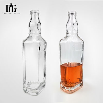 250 ml/500 ml/700 ml/750 ml Bottiglia di vetro di pietra industriale per whisky liquore tequila
