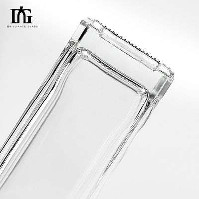500 ml bottiglia di vetro trasparente per vini di lusso liquori rum whisky gin vodka campione fornito