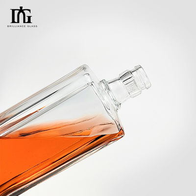 500 ml bottiglia di vetro trasparente per vini di lusso liquori rum whisky gin vodka campione fornito