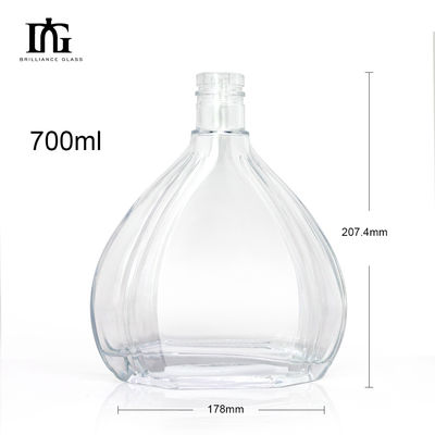 500 ml Bottiglia di liquore vuota per rum whisky vodka liquori Collare Materiale vetro