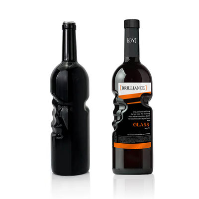 Bottiglie di vetro di vino frizzante a tappeto 500 ml 750 ml per liquori