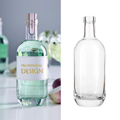 250 ml/500 ml/700 ml/750 ml Bottiglie di cristallo di pietra con sigillo a corteccia