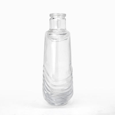 750 ml di bottiglie di cristallo trasparenti rotonde da 700 ml per whisky e brandy TJ008