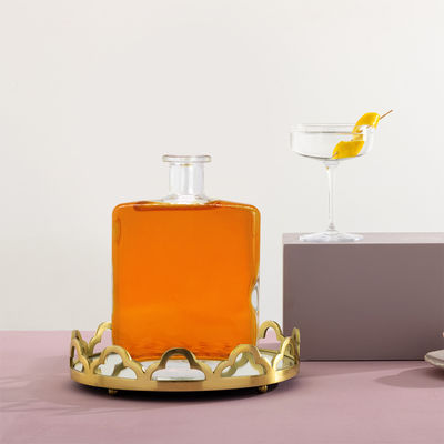 Bottiglia di vetro con tappo di sughero per gin rum vodka whisky tequila liquori 700 ml chiaro