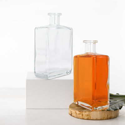 Bottiglia di vetro con tappo di sughero per gin rum vodka whisky tequila liquori 700 ml chiaro