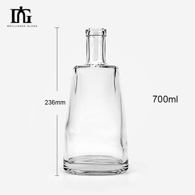 Materiale di base Vetro 50ml 350ml 700ml 750ml 1000ml Bottiglia di vodka per bevande