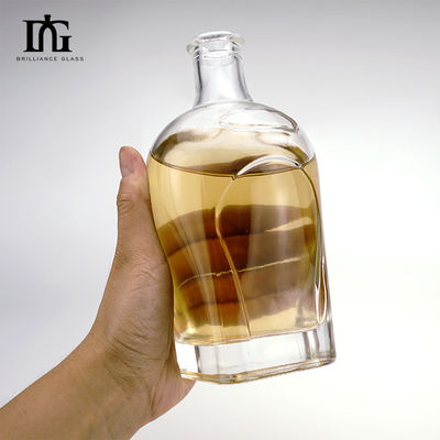 080 Bevande e liquori Bottiglia di vetro con sigillo di sughero 500 ml/700 ml/750 ml