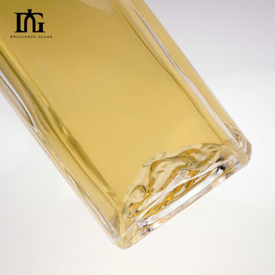 Bottiglie di vetro rotonde da 500 ml per tequila, whisky, gin, rum, brandy e vodka con superficie incisa