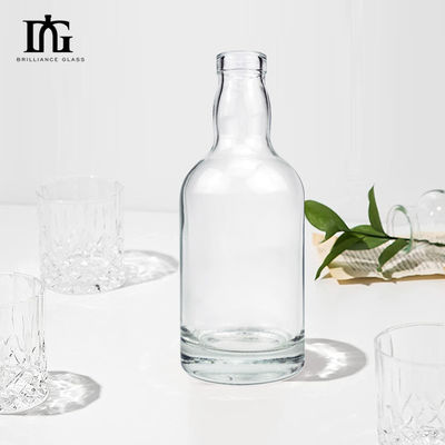 Bottiglia di vetro vuoto per liquore vodka gin 330ml 500ml 700ml 750ml