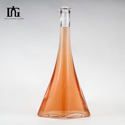 Bevande 750 ml Bottiglia di vetro vuota e limpida con tappo di gomma polimerica