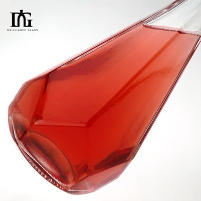 Bottiglia di liquore di vetro con sughero 500 ml 375 ml Vodka Spirit Gin 200 ml 100 ml Materiale di vetro